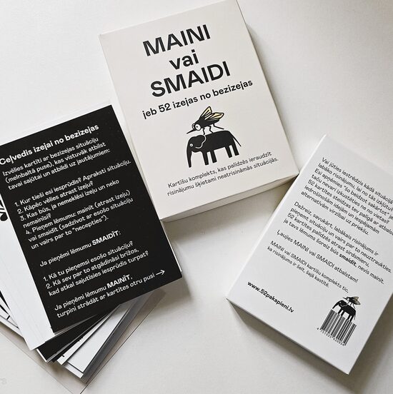 JAUNUMS! Kartīšu komplekts "MAINI vai SMAIDI"